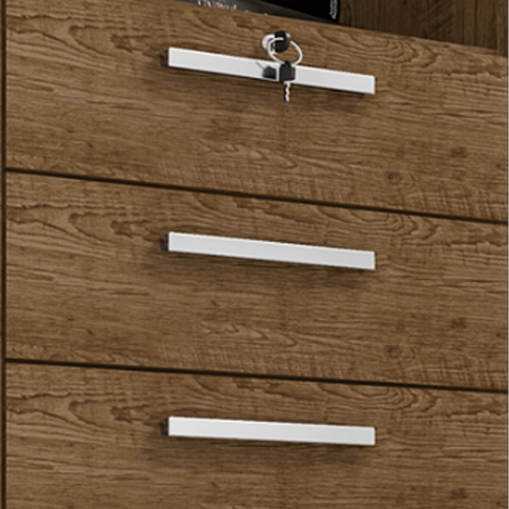 Comoda Rack 2P 4G Madri 121 cm Malbec INCP