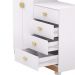 Comoda Roupeiro 120 cm 2 Portas CRIS 20034 Branco Camarim VLR