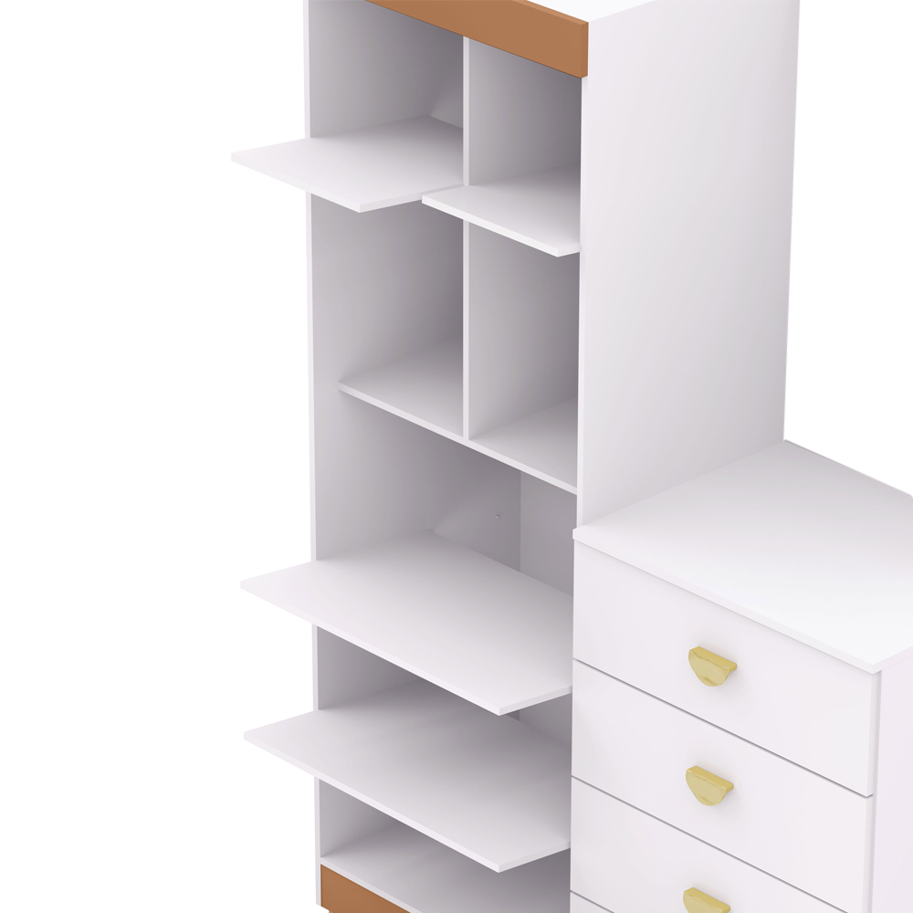 Comoda Roupeiro 120 cm 2 Portas CRIS 20034 Branco Camarim VLR