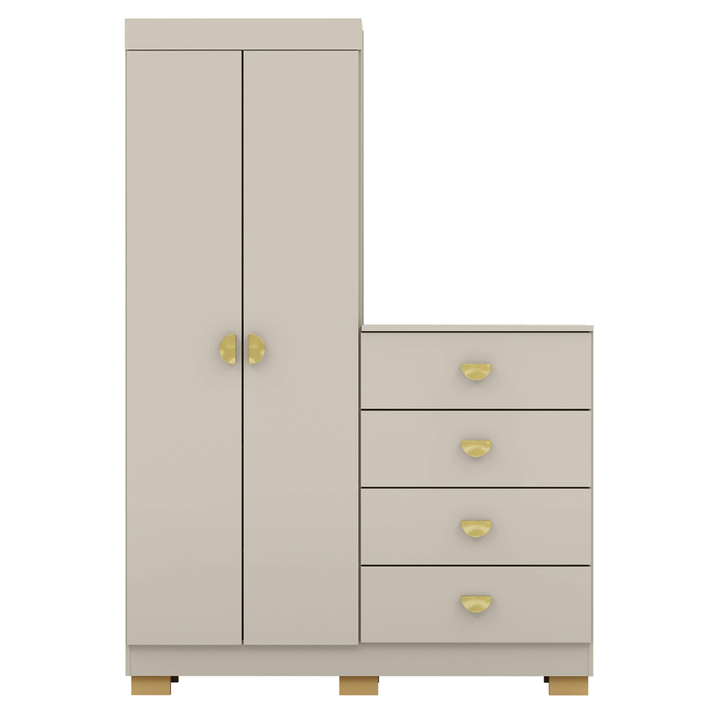 Comoda Roupeiro 120 cm 2 Portas CRIS 20034 Fendi VLR