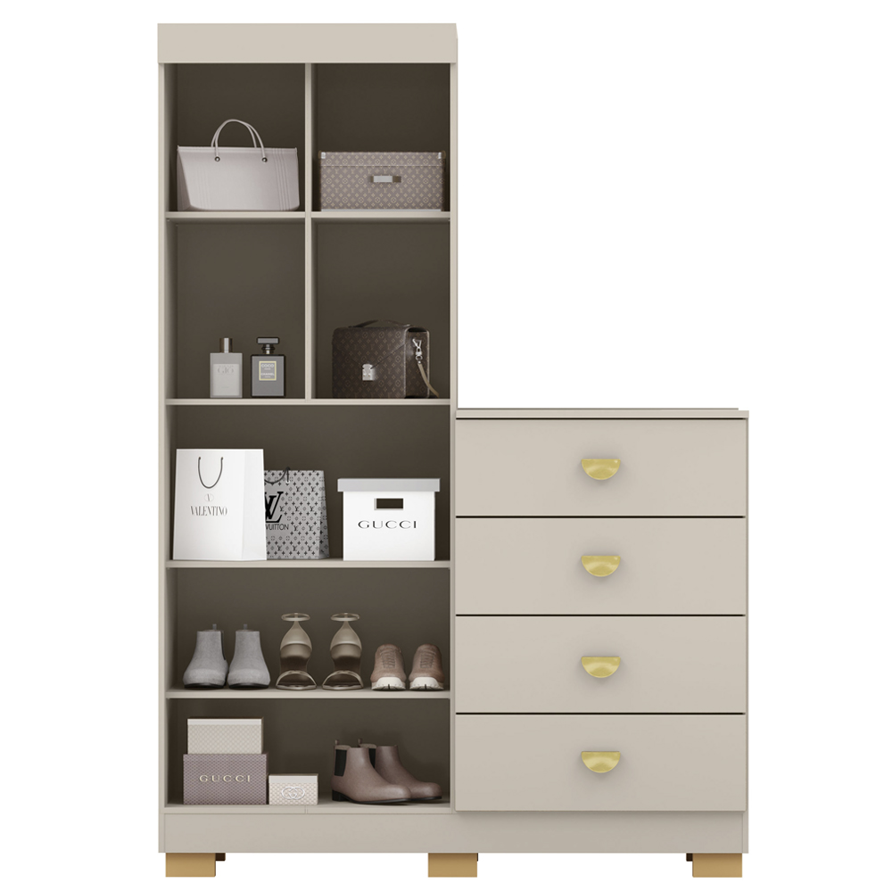 Comoda Roupeiro 120 cm 2 Portas CRIS 20034 Fendi VLR