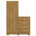 Comoda Roupeiro 120 cm 2 Portas CRIS 20034 Nature VLR