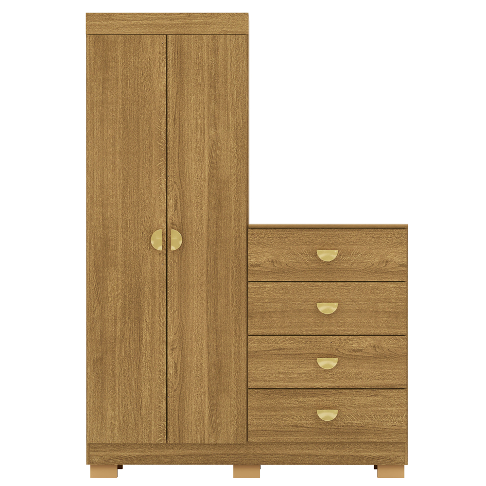 Comoda Roupeiro 120 cm 2 Portas CRIS 20034 Nature VLR