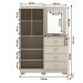 Comoda Roupeiro Espelho 120 cm 2 Portas 20034 Fend VLR