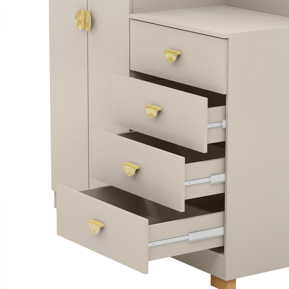 Comoda Roupeiro Espelho 120 cm 2 Portas 20034 Fend VLR