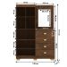 Comoda Roupeiro Espelho 120 cm 2 Portas 20034 Imbuia VLR