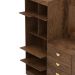 Comoda Roupeiro Espelho 120 cm 2 Portas 20034 Imbuia VLR