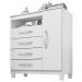 Comoda Sapateira 1P 4G 84 cm Moden 2258 Branco Flex INCP