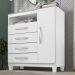 Comoda Sapateira 1P 4G 84 cm Moden 2258 Branco Flex INCP