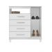 Comoda Sapateira 1P 4G 84 cm Moden 2258 Branco Flex INCP