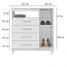 Comoda Sapateira 1P 4G 84 cm Moden 2258 Branco Flex INCP