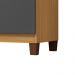 Comoda Sapateira 1P 4G 84 cm Moden 2258 Carvalho Am Grafite INCP
