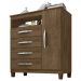 Comoda Sapateira 1P 4G 84 cm Moden 2258 Malbec INCP