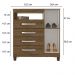 Comoda Sapateira 1P 4G 84 cm Moden 2258 Malbec INCP
