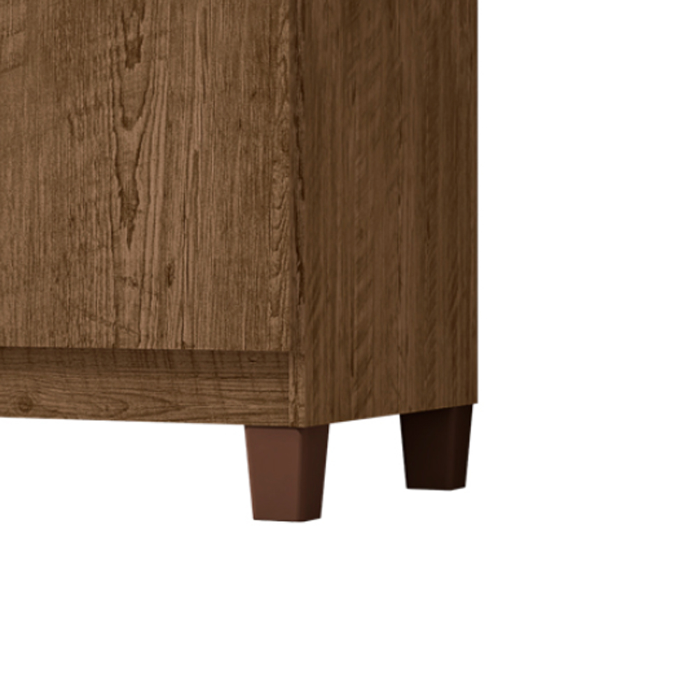 Comoda Sapateira 1P 4G 84 cm Moden 2258 Malbec INCP