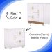 Comoda Sapateira 4 Gavetas 1P 93 cm 20033 Branco Camarim VLR