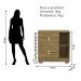 Comoda Sapateira 4 Gavetas 1P 93 cm 20033 Nature VLR