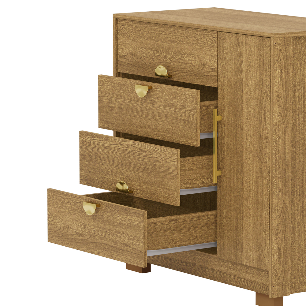 Comoda Sapateira 4 Gavetas 1P 93 cm 20033 Nature VLR