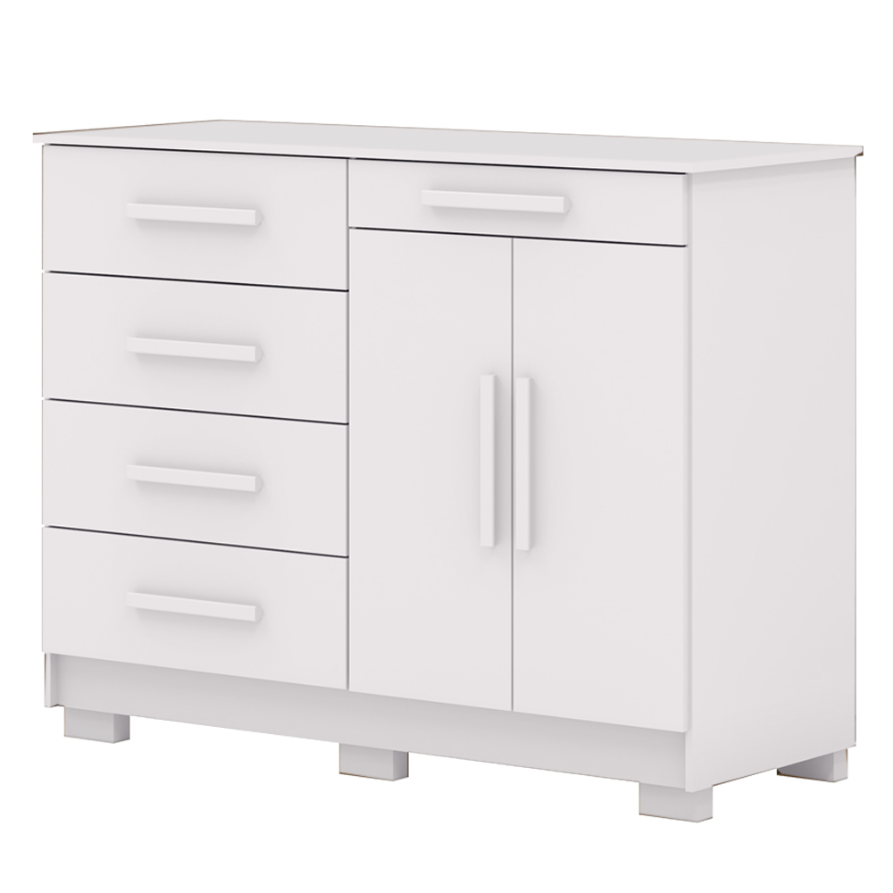 Comoda Sapateira 5G 2P 122 cm SIRI 20019 Branco VLR