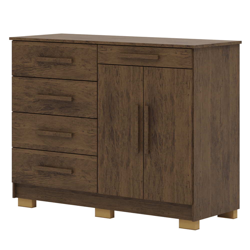 Comoda Sapateira 5G 2P 122 cm SIRI 20019 Imbuia VLR