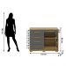 Comoda Sapateira 5G 2P 122 cm SIRI 20019 Nature Alasca VLR