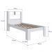 Conjunto Cama Solteiro E 02 Mesas de Cabeceira Branco Mel PRODDY