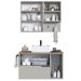 Conjunto Gabinete com Cuba e Espelheira 80cm Mel Arenas PRODDY