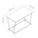 Conjunto Mesa De Jantar 4 Banquetas Baixa Preto Noce Oro PP