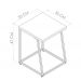 Conjunto Mesa De Jantar 4 Banquetas Baixa Preto Noce Oro PP