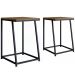 Conjunto Mesa De Jantar 4 Banquetas Baixa Preto Noce Oro PP