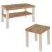 Conjunto Mesa de Centro e Apoio MCA45 Carvalho Off White ARLY