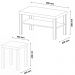 Conjunto Mesa de Centro e Apoio MCA45 Carvalho Off White ARLY