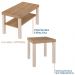 Conjunto Mesa de Centro e Apoio MCA45 Carvalho Off White ARLY