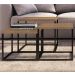 Conjunto Mesas De Centro Aço 03 Peças Preto Vermont Milani Store