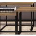Conjunto Mesas De Centro Aço 03 Peças Preto Vermont Milani Store