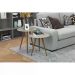 Conjunto com 2 Mesas Laterais  Redonda Bia Off White