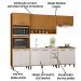 Cozinha 5 Pecas Balcao Pia 270 cm Cria Freijo Ripado Off White PLN
