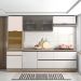 Cozinha 5 Pecas Balcao Tampo 258 cm Etti Carvalho Oak Off White PLN