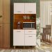 Cozinha Compacta 4P 1G 90 cm Izzi Freijo Off White PLN
