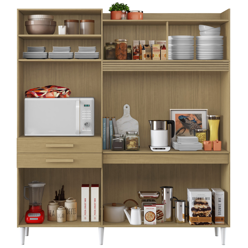 Cozinha Compacta 5 Portas 182cm 2000448 Atacama Grafite ARMoveis