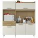 Cozinha Compacta 5 Portas 182cm 2000448 Atacama Off White ARMoveis