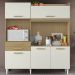 Cozinha Compacta 5 Portas 182cm 2000448 Atacama Off White ARMoveis