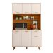Cozinha Compacta 6P 1G 110 cm Livi Freijo Off White PLN