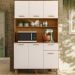 Cozinha Compacta 6P 1G 110 cm Livi Freijo Off White PLN