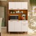 Cozinha Compacta 6P 1G 110 cm Livi Freijo Off White PLN