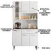 Cozinha Compacta 6P 1G 91 cm Coral Branco PLN