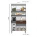 Cozinha Compacta 6P 1G 91 cm Coral Branco Rovere Amendoa PLN