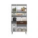 Cozinha Compacta 6P 1G 91 cm Coral Branco Rovere Amendoa PLN
