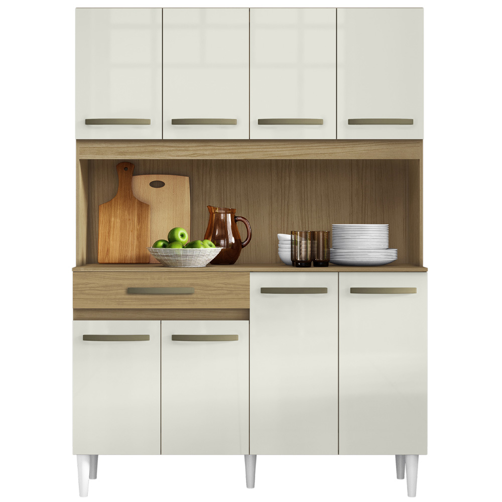 Cozinha Compacta 8 Portas 2001308 Atacama Off White ARMoveis