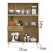 Cozinha Compacta 8 Portas 2001308 Atacama Off White ARMoveis